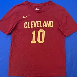 Nike Darius Garland Cleveland Cavaliers #10 Wine Red Icon Tee Youth Medium